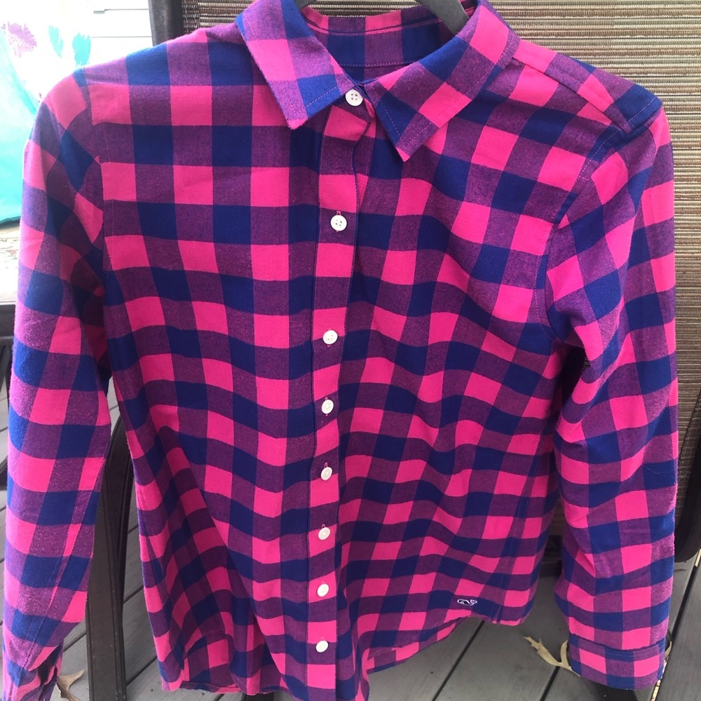 Never worn Vineyard Vines flannel shirt